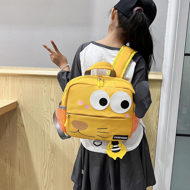 Adorable Cartoon Backpack For Kids Lightweight Breathable Nylon Toddler Bag