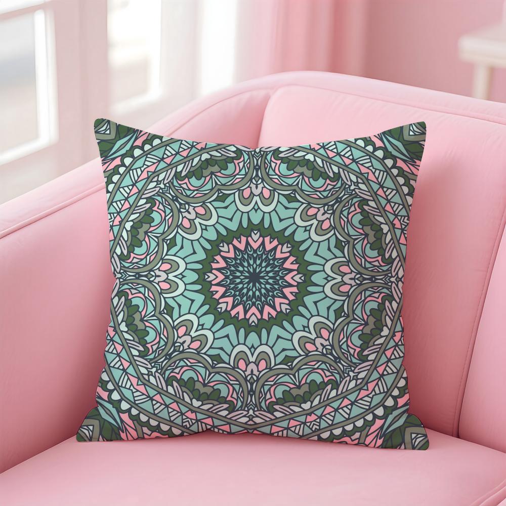 

Mandala Bohemian Ethnic Cushion Cover Soft Plush Throw Pillow Cushion CoverDoubleSided Printed Pillow Case for Sofa Home Decor 30x30cm