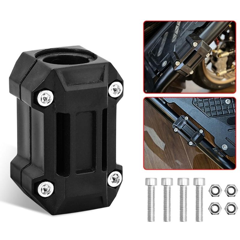 Rubber Motorcycle Crash Universal Fit Anti Vibration Frame Guard Falling Crush Protection Simple Setup