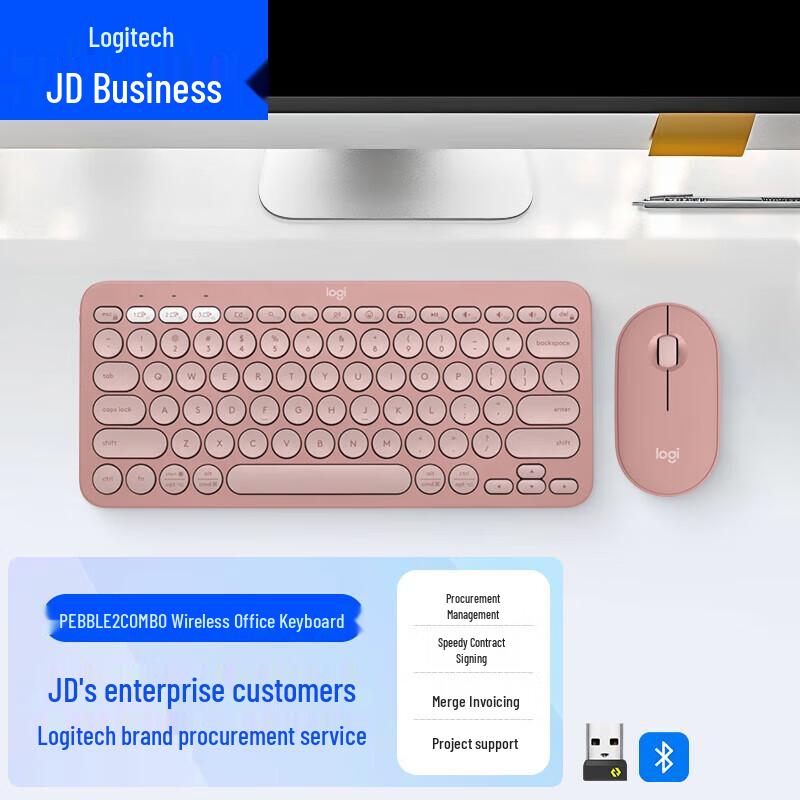 

Logitech PEBBLE 2 COMBO Silent Wireless Keyboard and Mouse Set