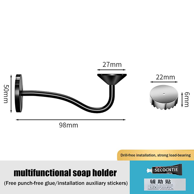 Soporte Magnético para Jabón de Acero Inoxidable Baño Cocina Soportes para Jabón sin Taladro Montados en Pared Soporte para Jabón de Drenaje
