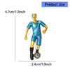 Vibrant Soccer Enamel Brooch Football Player Jewelry Elegant Clothing Accessory For Outfit Enhancement