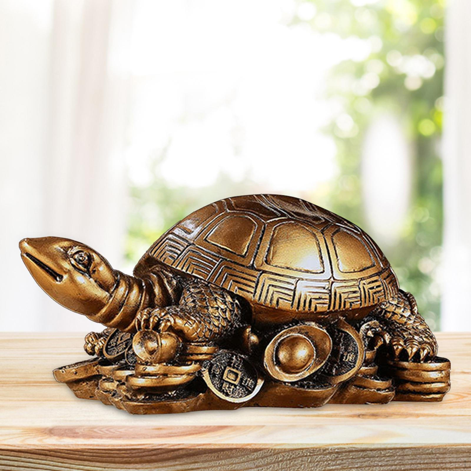 

Elegant Resin Turtle Figurine for Home Office Decor бронзовый
