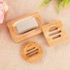 Wooden Natural Soap Box Natural Bamboo Dishes Bath Soap Holder Bamboo Case Tray Wooden Prevent Mildew Drain Box For Bathroom