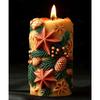 Christmas Cylinder Candle Mold Food Grade Silicone Mold For Epoxy Resin Candle Soap Making Baking Craft Project