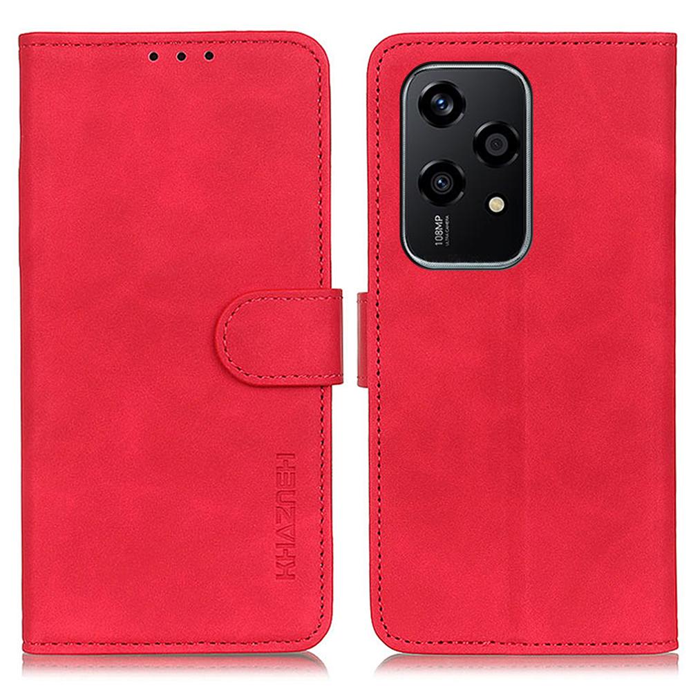

Чехол KHAZNEH For Honor 200 Lite в стиле ретро с кожаным чехлом-подставкой и защитой от падения Red
