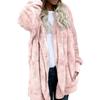 Cardigan da donna in tinta unita caldo invernale con cappuccio cappotti maglioni lavorati a maglia a maniche lunghe giacche cardigan in pelliccia sintetica allentata giacca con cappuccio cappotto capispalla