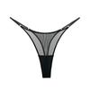 Plate-size Ladies' Summer Romantic and Sexy Mesh Thin Belt High-slit Mid-waist T-shaped Underwear