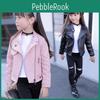 Girls Long Kids Baby Boys Sleeve Solid Outwear Leather Coat Short Jacket Clothes
