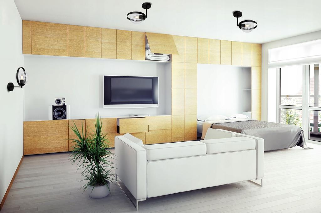 MODERN LAMP WALL LAMP GLASS RING LAMP