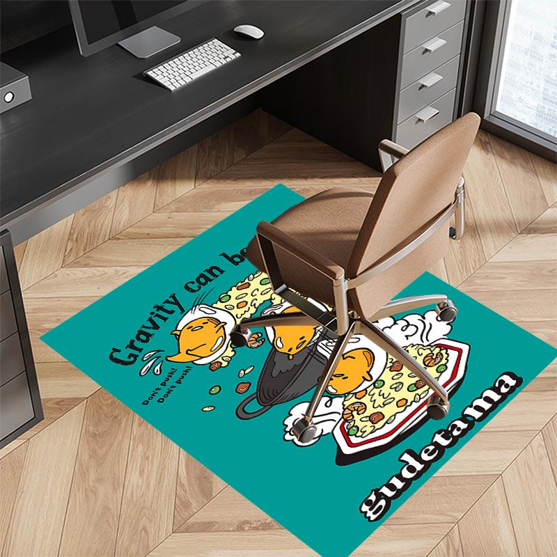 1pc Sanrio4 Print Area Rug - Soft, Washable Non-Slip Indoor Mat for Office Chairs, Living Room, Home Office Decorative Rug