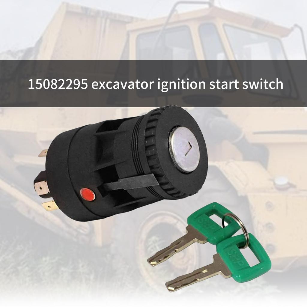 Ignition Switch 15082295 11039211 11007281 for Volvo Truck Loader Laser A20C A30C A25D Replacement Ignition Switch Lock