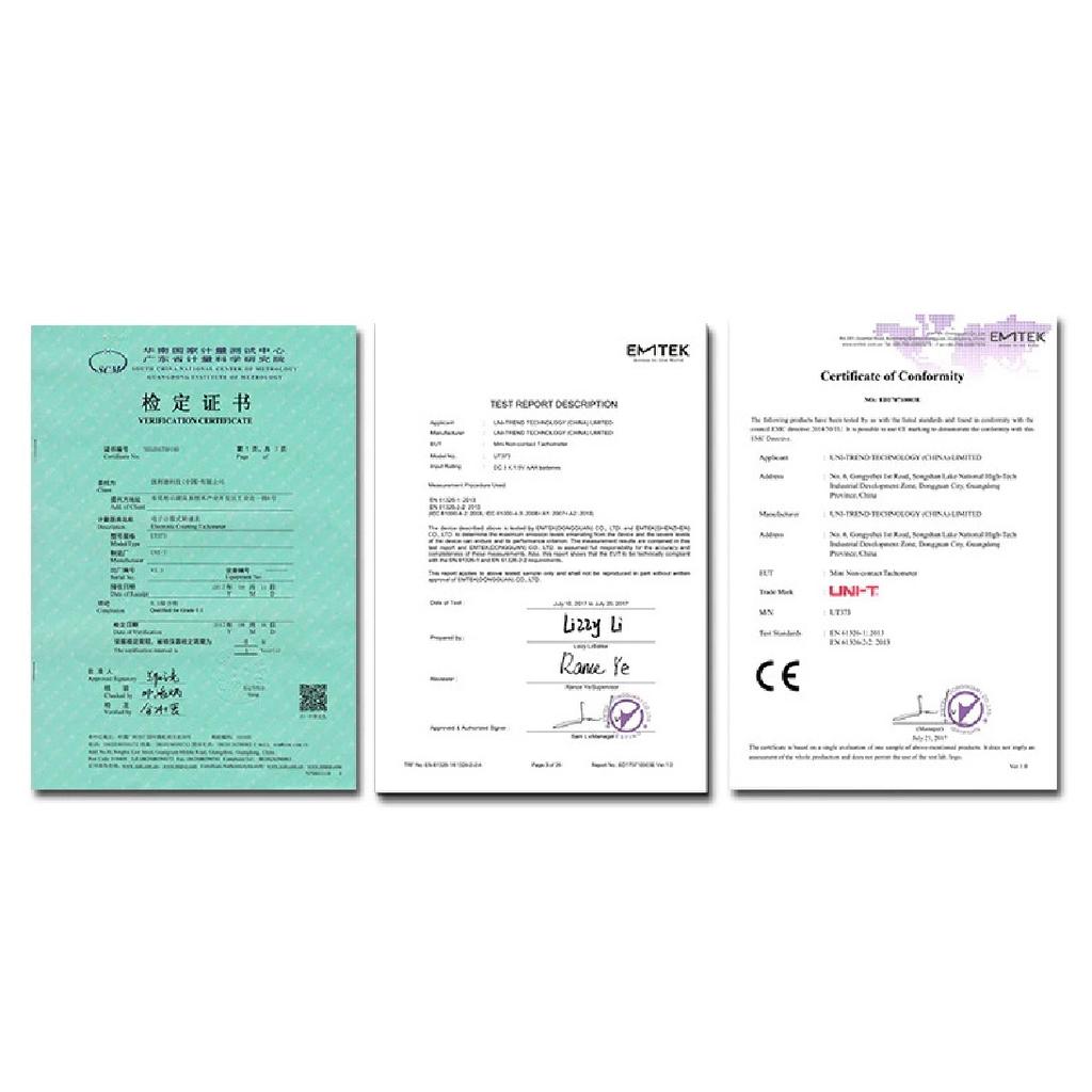UNI-T Mini Digital Laser Tachometer UT373 Non-Contact Tachometer RPM Range 10-99999RPM Tachometer Odometer Backlight