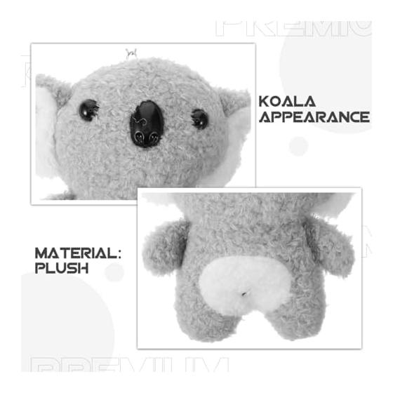 Healeved Koala Plush Keychain Bag Pendant 5 Inch Lightweight Soft for Children Kids Party Favors