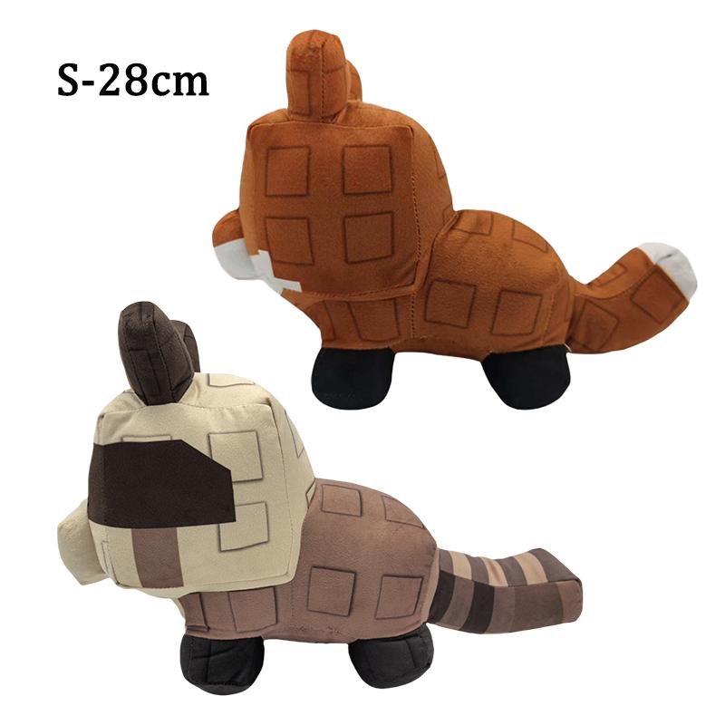 TreasuringU 28/40cm Grow Garden Wolf Plush Toys Game Cartoon Raccoon Fox Stuffed Dolls Pillow Soft Toy Brinquedos Birthday Gifts