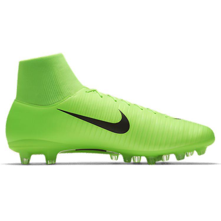 Nike Mercurial Victory Series Comfortable Versatile AG (Rubber Short Studs) Non-Slip Durable Soccer Shoes Men Soccer Shoes Green Black 903608-303