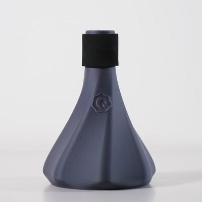 Trumpet Mute for Practice Mute Practice Mute Lightweight Home Practice Equipment BRASS DESIGN Midnight "QooMute" (Color (Gray))