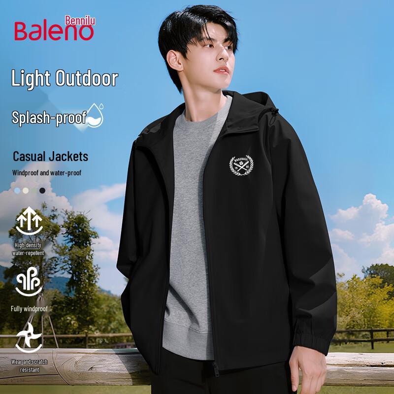 

Baleno Men s Hooded Casual Jacket M