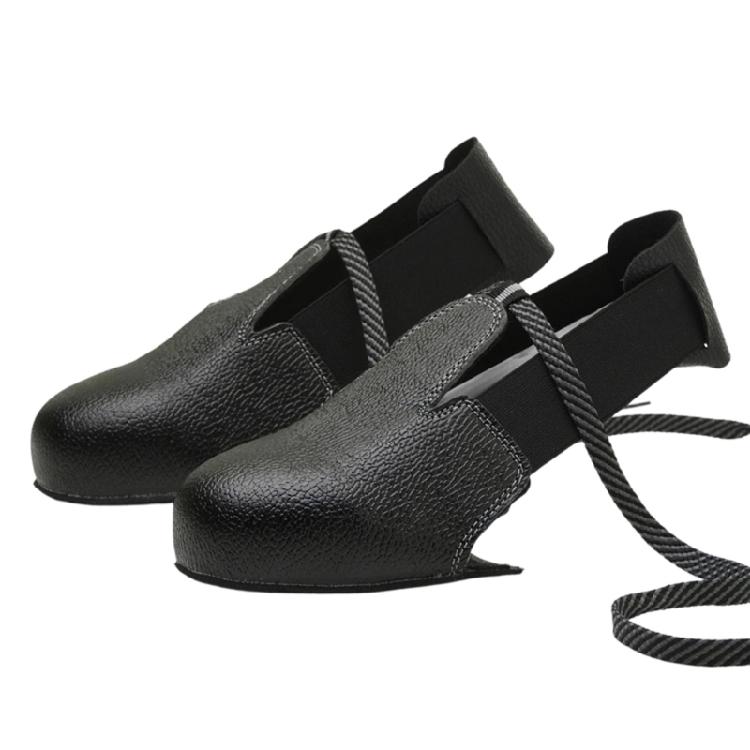 Cubrezapatos de Seguridad con Correa Ajustable, Punteras de Acero Antiaplastastamiento, Cubrezapatos Protectores Antideslizantes para Hombres y Mujeres
