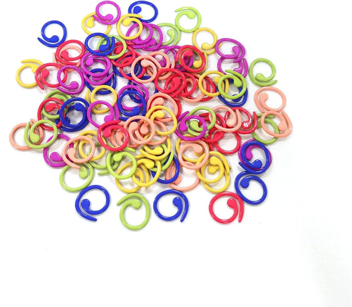 

Металлические маркеры петель-спиралей для вязания - Цветные позиционирующие пряжки для вязания