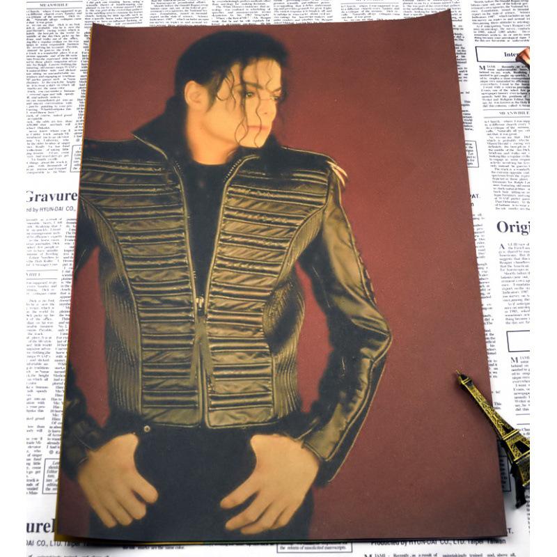 Michael Jackson Retro Classic Kraft Paper Poster for Living Room, Bedroom, or Bar Decor