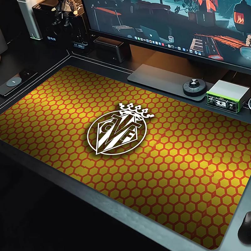 Villarreal Mouse Pad Large Gaming Table Cushion Non-slip Laptop Tablet Big Mousepad XXL Mat Mini PC Playmat With Lock Edge_xia