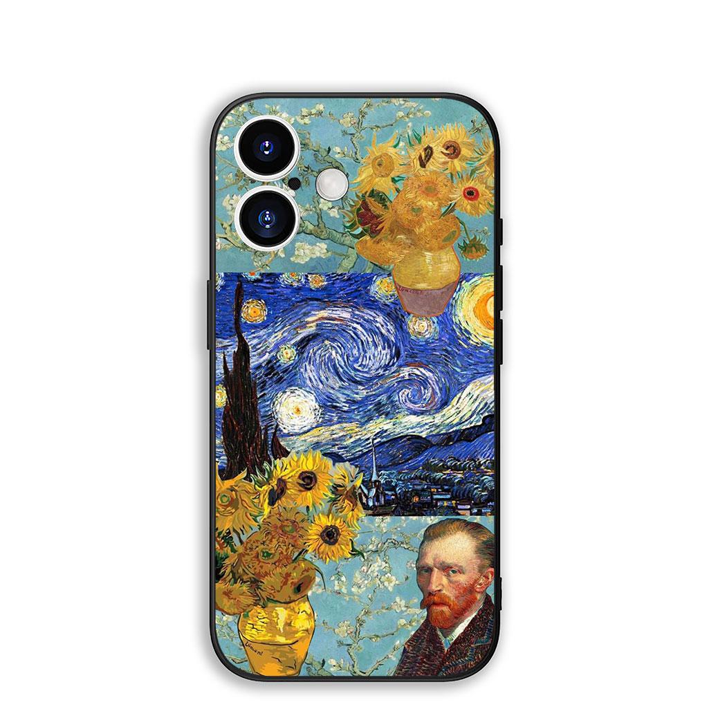 

Cover for Apple iPhone 16 15 14 11 Pro Max 6 7 8 Plus + SE2 SE3 SE 2022 2020 8+ Phone Case Starry Night Van Gogh Sky Art iPhone 15