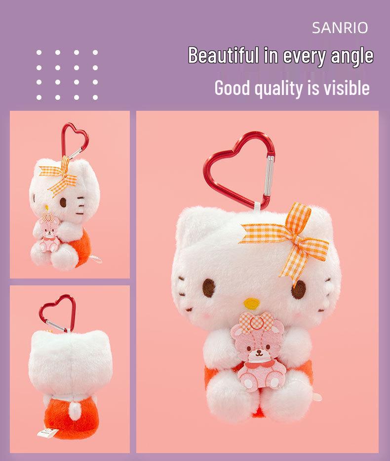 Genuine Sanrio Kuromi My Melody Hello Kitty Cat Plush Pendant Doll