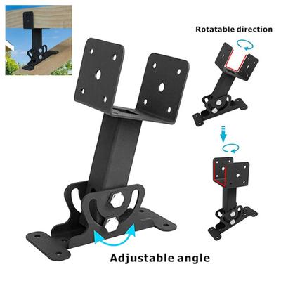 Roof Riser Bracket Kit High Strength Rustproof Corrosion Resistant Powder-coated Adjustable Pergola Roof Riser Beam Bracket