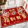 Chinese New Year Entry Door Mat Spring Festival  Bedroom Bath Non-slip Rug Carpet Entrance Doormat Horse Year Decoration