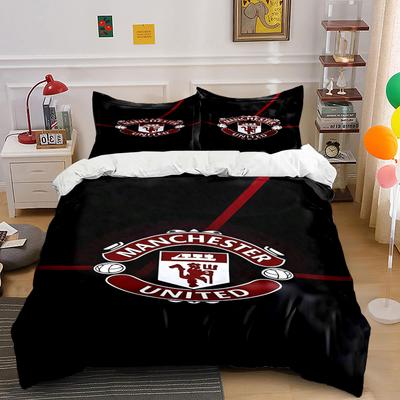 Manchester United Logo Pattern. Bedding Sets Duvet Cover Sets Duvet Covers Pillowcases(1 * Duvet Cover 2 * Pillowcases Without Duvet Insert)