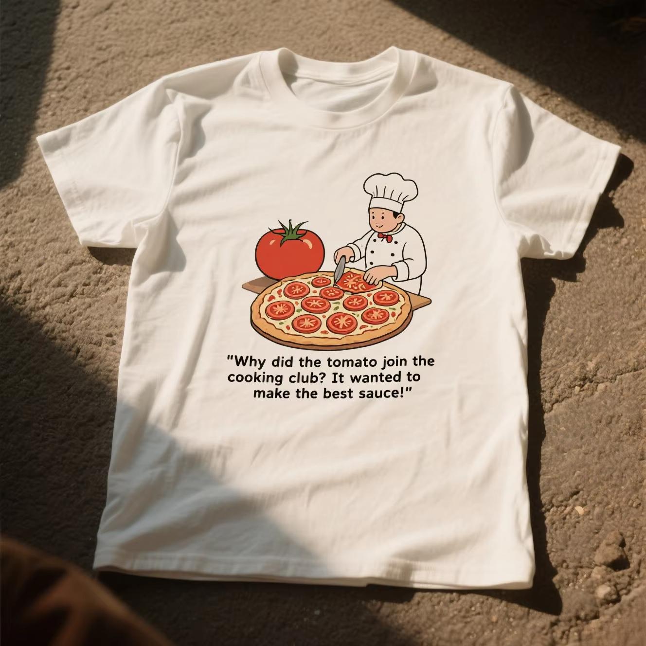 

Tomato Family Graphic Printing Summer Luxury Brand Cotton Men s and Women s T-Shirts Fashion Trend Autumn and winter innerwear S