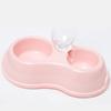 Pet Drinking Bowl Feeder Double Bowl Plastic Automatic Drinking Bottle