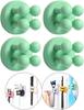 Silicone Toothbrush Holders Waterproof Self Adhesive Multi-Function Hooks Toothbrush Holders