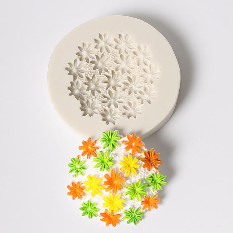 3D Flower Silicone Mold Fondant Cake Decorating Chocolate Sugarcraft Mould Diy