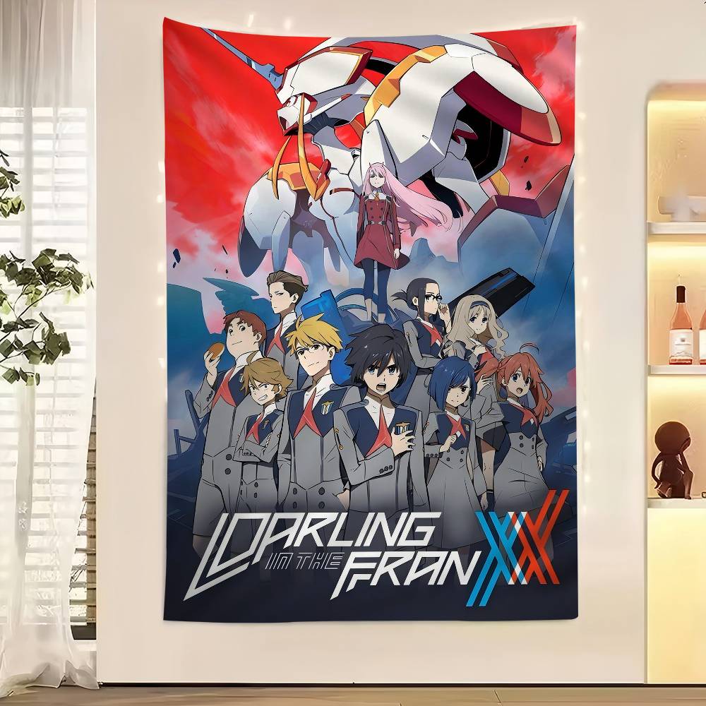 Anime DDarling In The Franxx Cartoon Tapestry Wall Hanging Decoration Household Home Decor