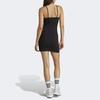 Adidas Originals Trefoil Striped Logo Print Bodycon Cami Dress Women Dress Black IB7401