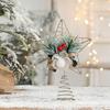 Five-pointed Star Christmas Tree Top Star Glitter Christmas Tree Ornaments  Christmas Decoration