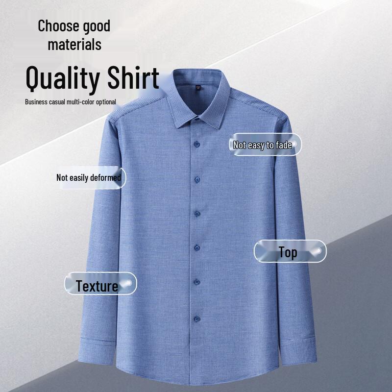 FIRS Men's Wool Blend Brushed Thermal Long Sleeve Shirt