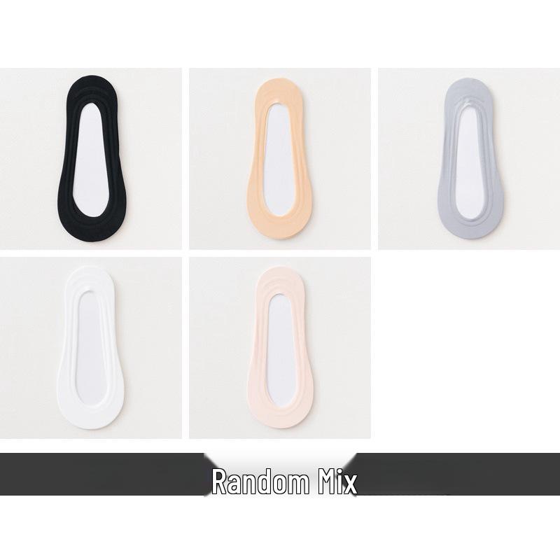 Ice Silk Low-Cut Women's Invisible Non-Slip Boat Socks - Summer Trend
