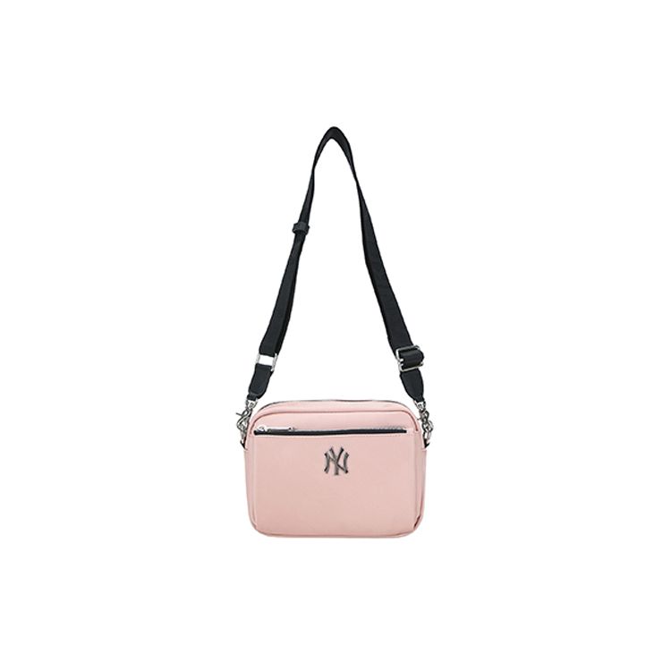 MLB New York Yankees Unifarbene Reißverschluss-Kameratasche Unisex Umhängetasche Kirschblütenrosa 32BGD1011-50P