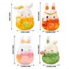 62KD MidAutumn Festival Resins Bunnies Rabbit Figurines for Craft and Desk Ornament