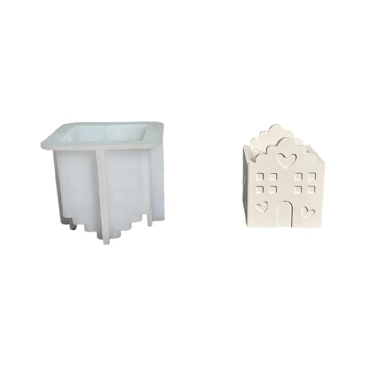 

Artistic Home Shape Silicone Mold Candlestick For Crafting Beautiful Jewelry Unique Soaps And Festive Candle
