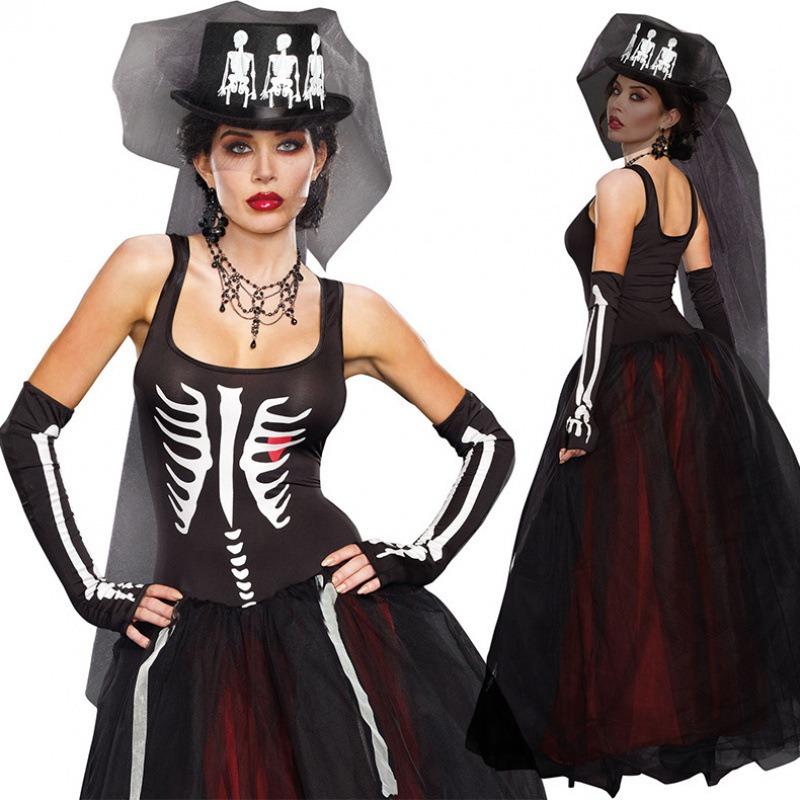 New Models, Ghost Festival Costumes, Real Skeleton Zombie Bride Costumes, Halloween Game Costumes, Role-playing Costumes, Uniforms