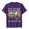 Lets Eat Kids Punctuation Saves Lives Funny Grammar Trex Tshirt Fashionable 3d Style T Shirts Cotton Unisex Tees Fitness