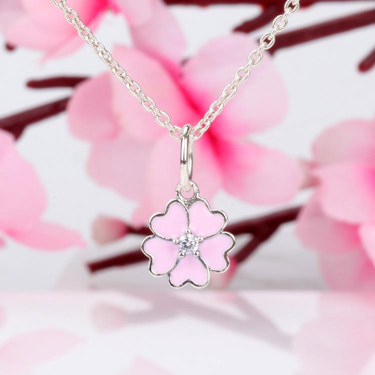 Panjia Charm S925 Sterling Silver Primrose Clover Pendant