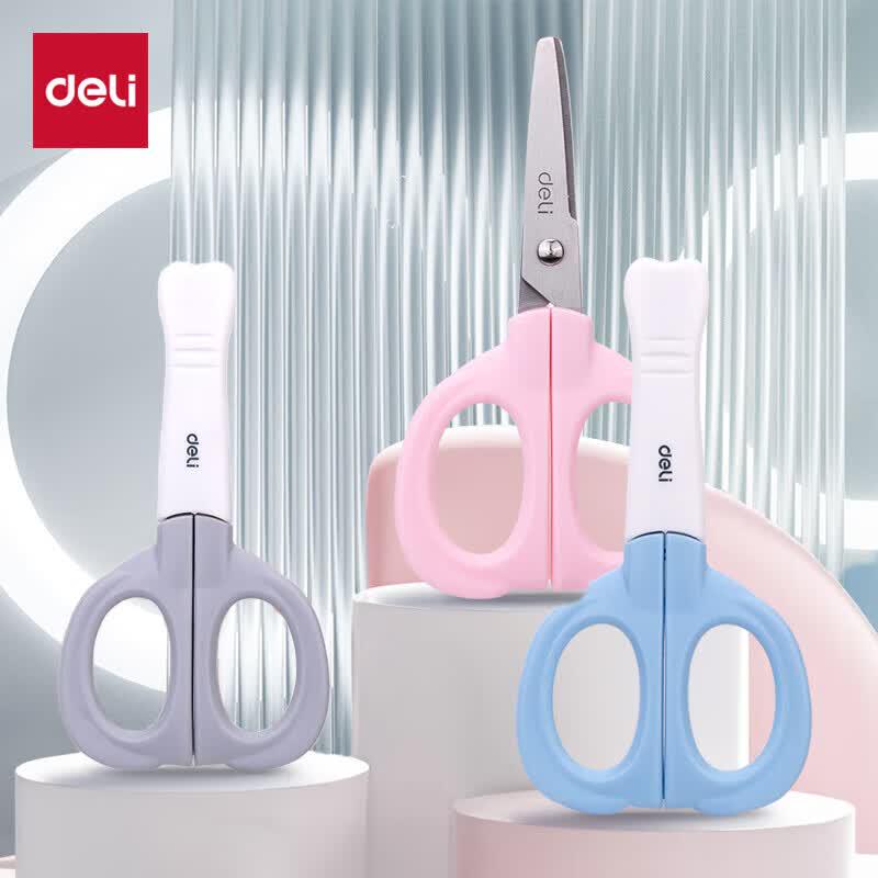 Deli Children s Safety Scissors with Elephant Nose Cover (6-Pack)
