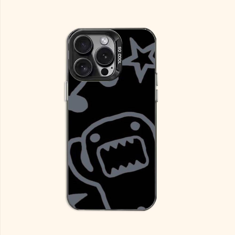 Cute D-Domo K-Kun Case for iPhone 11 12 13 14 15 16 17 Pro Max XS X XR Cover