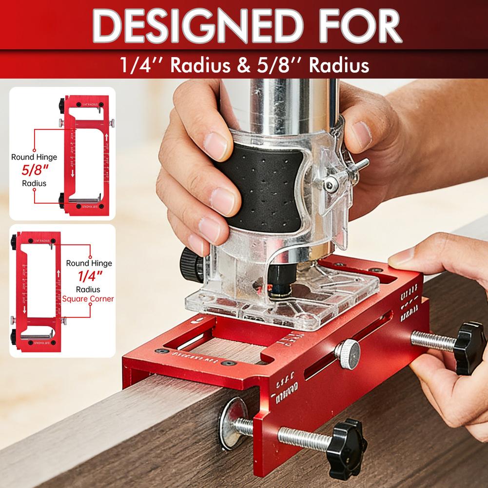1set Aluminum Alloy Hinge Door Lock Hole Locator Kit For Home Improvement Woodworking Tools Accessories
