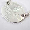 [Pre-owned] TIFFANY/Tiffany 925 Return to Tiffany Oval Double Chain Necklace/j67-2